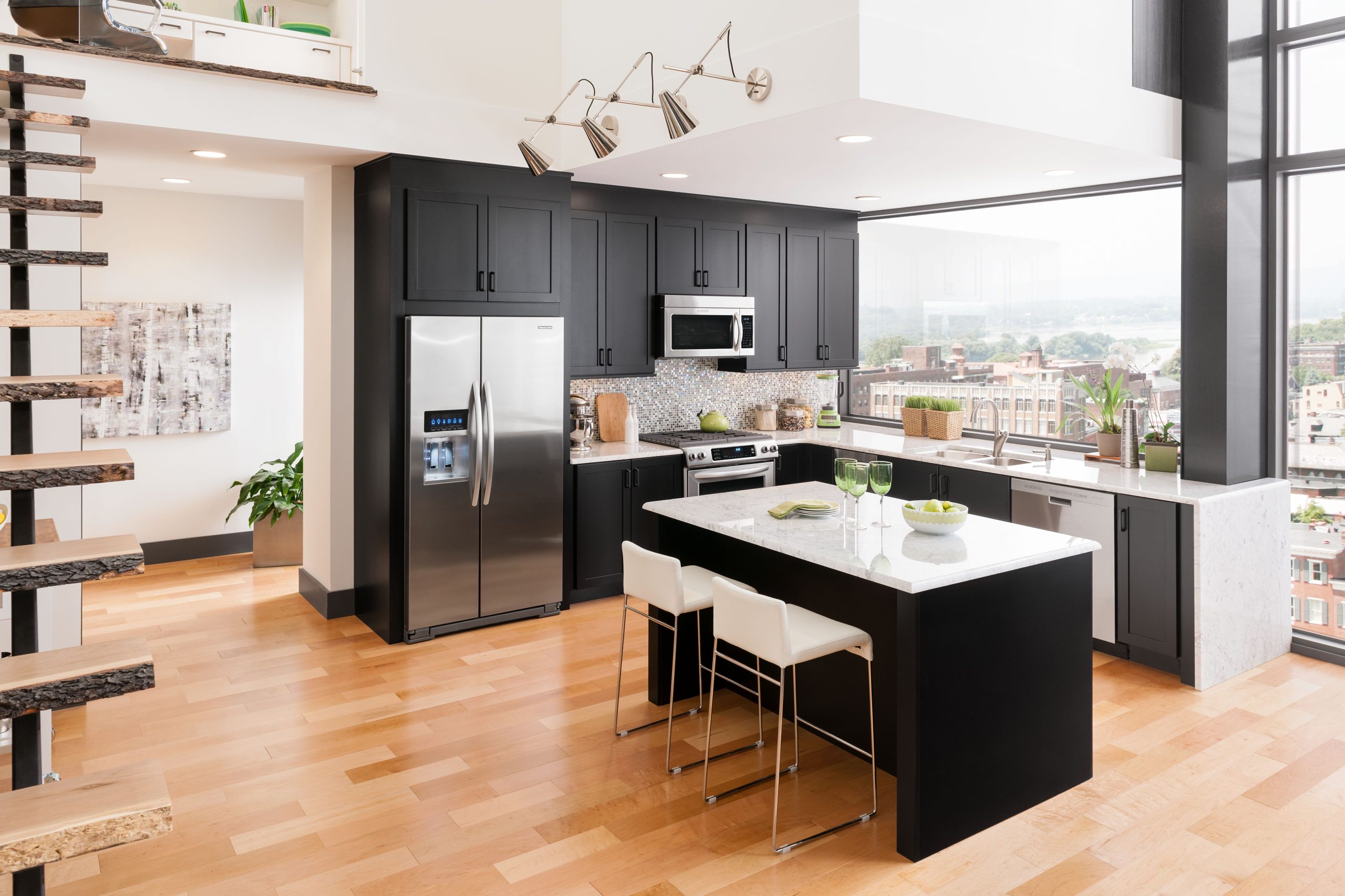 a kitchen with Medallion cabinetry